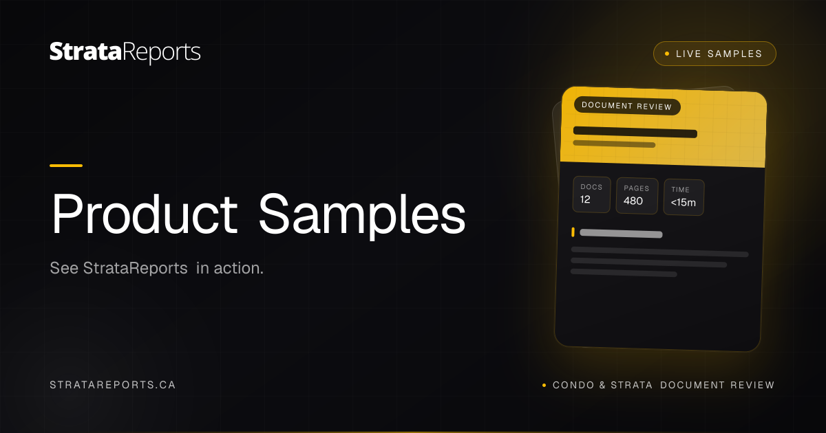 StrataReports | Product Samples